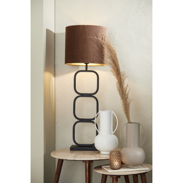 Light & Living Lampvoet Lutika Mat Zwart 69cm