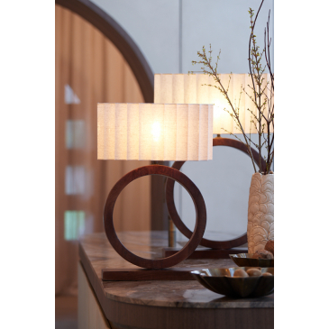 Light & Living Lampvoet Tinar Mangohout Mat Roodbruin 55cm