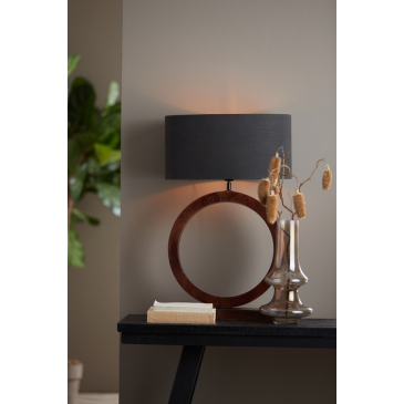 Light & Living Lampvoet Tinar Mangohout Mat Bruin 55cm