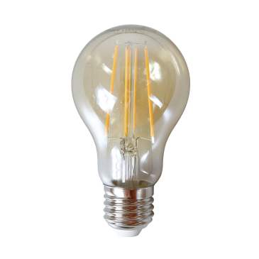 Lichtbron LED Filament Peer E27 6W 2100K 450Lm Dimbaar Amberkleurig Glas - Giga Meubel