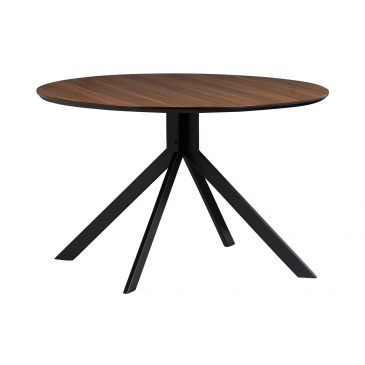 Woood Exclusive Bruno Eettafel Rond Mdf Walnoot Ø120cm