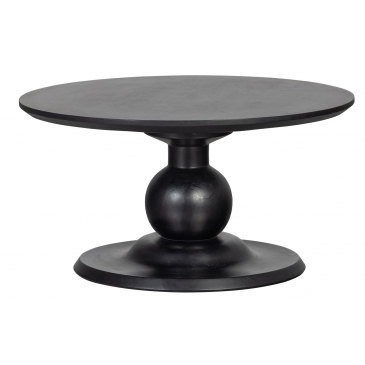 BePureHome Blanco Salontafel Ø68cm Mango Diep Zwart