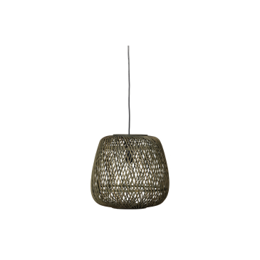 Woood Exclusive Hanglamp Moza Bamboe Groen 36x36cm