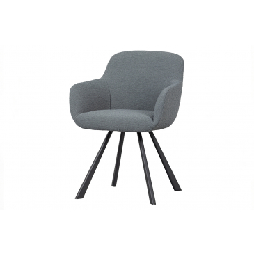Woood Exclusive Eetkamerstoel Juno Bouclé Sea Breeze
