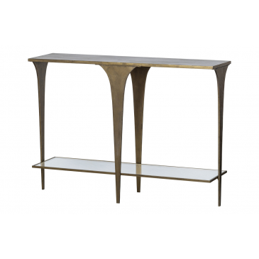 BePureHome Scooping Sidetable Metaal Antique Brass