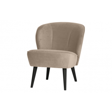 Woood Fauteuil Sara Velvet Khaki