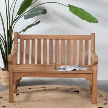 Tuinbank Teakhout Big Classic 120cm - Giga Meubel