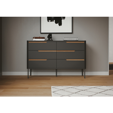 Tenzo Dressoir Switch 6 Lades Antraciet