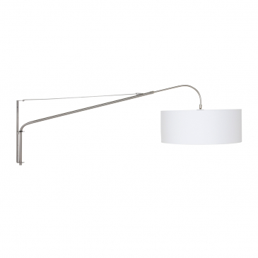 Steinhauer Elegant Classy Wandlamp Met Witte Linnen Kap Ø50cm