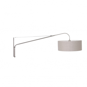 Steinhauer Elegant Classy Wandlamp Met Grijze Kap Ø50cm