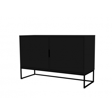 Tenzo Dressoir Lipp 2-Deurs Mat Shadow Zwart