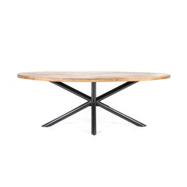 Eleonora Eettafel Oscar Ovaal Mangohout 200cm