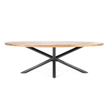 Eleonora Eettafel Oscar Ovaal Mangohout 240cm