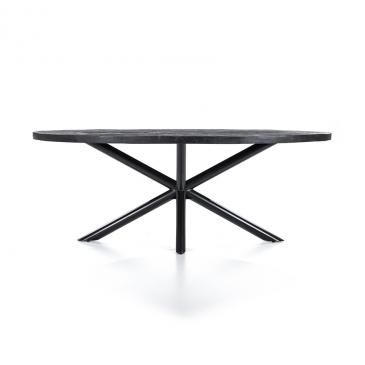Eleonora Eettafel Oscar Ovaal Zwart 200cm