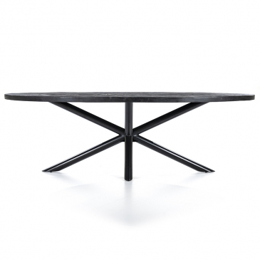 Eleonora Eettafel Oscar Ovaal Zwart 240cm