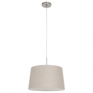 Steinhauer Sparkled Light Hanglamp Met Grijze Linnen Kap Ø45cm