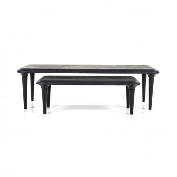Eleonora Salontafel Set Jiska 130x60 / 90x45 Zwart