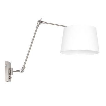 Steinhauer Prestige Chic Wandlamp Met Wit Effen Kap Ø30cm