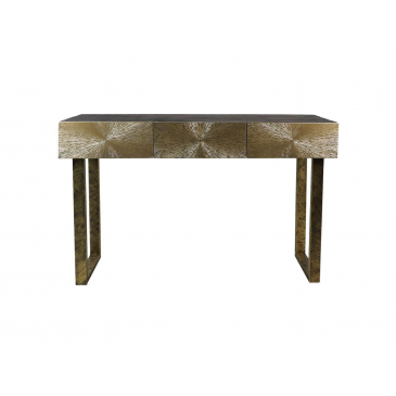 HSM Collection Sidetable 120cm Zwart/Goud Metaal