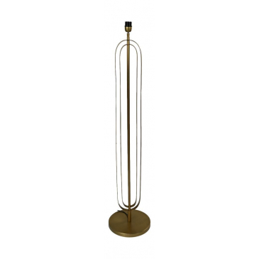 HSM Collection Vloerlamp Rond 30cm Goud Metaal