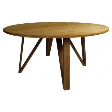 HSM Collection Eettafel Rond Ø140cm Naturel Teak