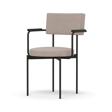 Hkliving Eetkamerstoel Met Armleuning Zwart Main Line Flax Upminster
