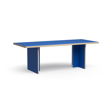 HKliving Eetkamertafel Blauw Rechthoek 220cm