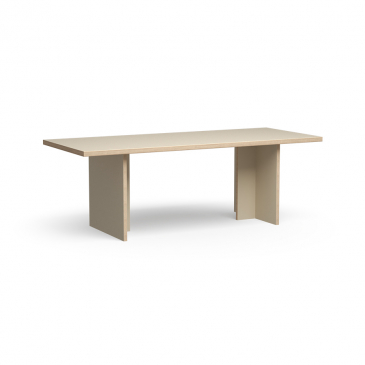 HKliving Eetkamertafel Cream Rechthoek 220cm