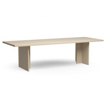 HKliving Eetkamertafel Cream Rechthoek 280cm