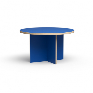 HKliving Eetkamertafel Blauw Rond 130cm