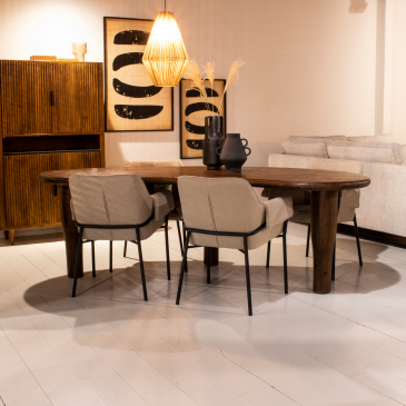Eleonora Eettafel Jodi 200x115 Bruin
