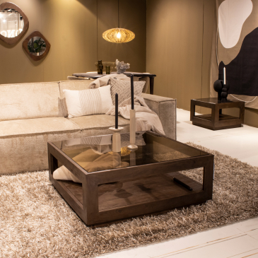 Eleonora Salontafel Liam 95x95 Bruin