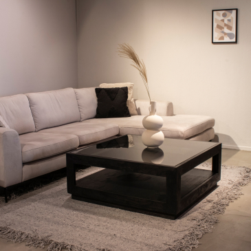 Eleonora Salontafel Liam 95x95 Zwart