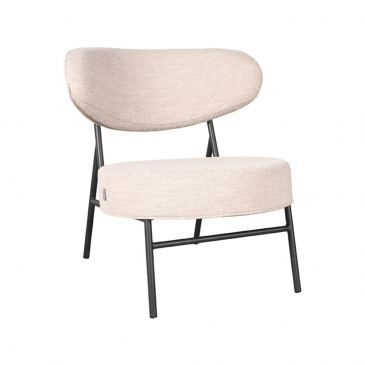 LABEL51 Fauteuil Zack Naturel Bouclé