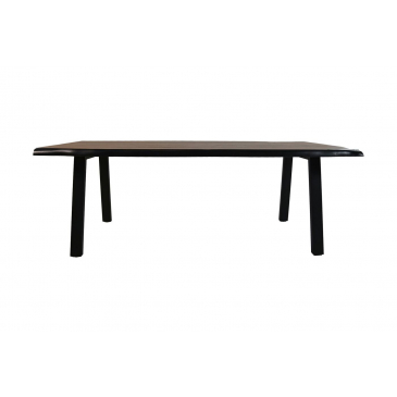 HSM Collection Eettafel Rechthoekig 200cm Walnoot Bruin Acaciahout/Metaal