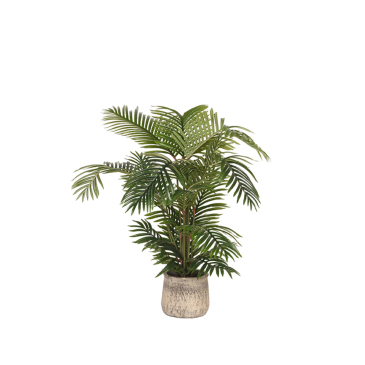 LABEL51 Kunstplant Areca Palm Groen Kunststof 110cm