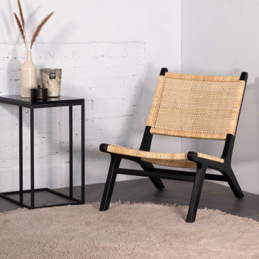 Lounge Stoel Duuk Met Zwart Frame
