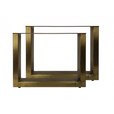 HSM Collection Salontafelpoten Umodel 50x38cm Antique Gold Set van 2