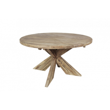 HSM Collection Eettafel Rond Ø130x75cm Naturel Teak