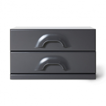 Hkliving Opbergkastje met 2 Lades Charcoal