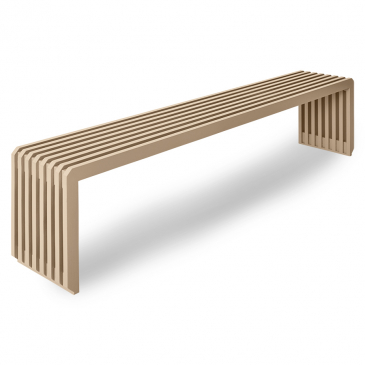 HKliving Bankje Slatted Sand L