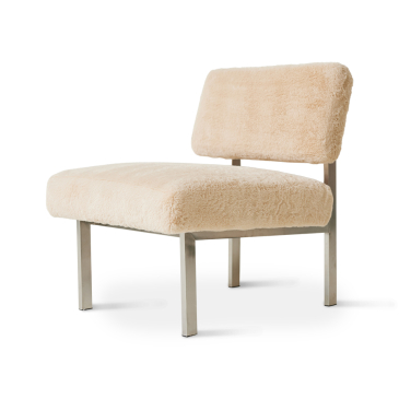 HKliving Fauteuil Furry Champagne