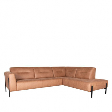 LABEL51 Bank Napoli 2.5-Zits + Ottomane Cognac Micro Suede