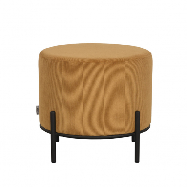 LABEL51 Poef Troy L Oker Ribcord Ø46cm