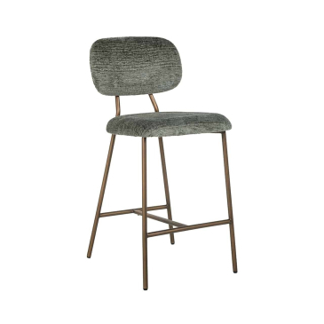 Richmond Counterstoel xenia Thyme Fusion / Brushed Goud Legs