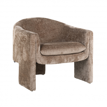 Richmond Fauteuil Charmaine Taupe Chenille