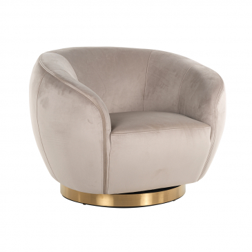 Richmond Draaifauteuil Layla Velvet Khaki
