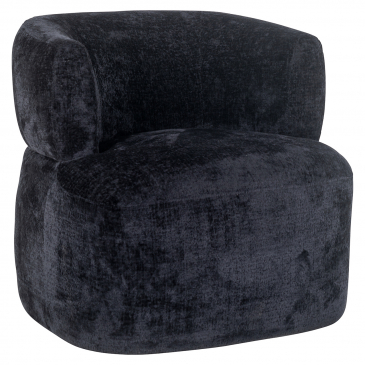 Richmond Fauteuil Donna Zwart Chenille