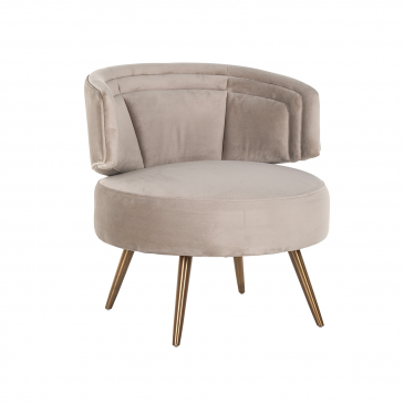 Richmond Fauteuil Hazel Velvet Khaki