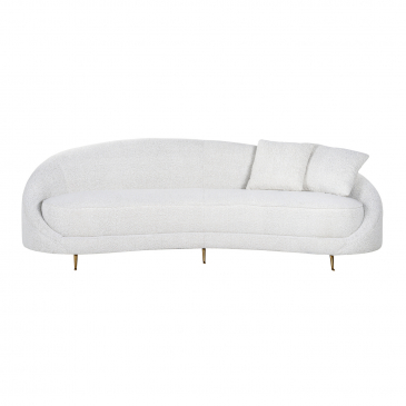 Richmond Bank Bourbon Met 2 Kussens White / Gold